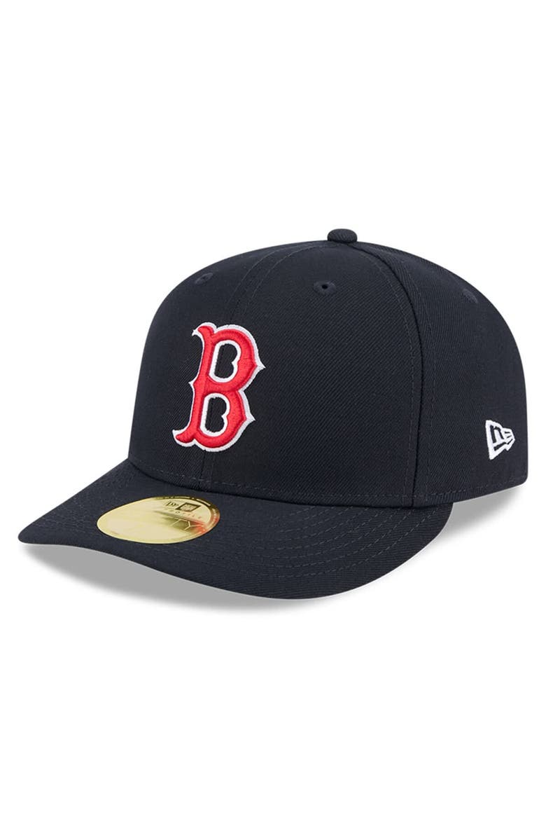 New Era Men's New Era Navy Boston Red Sox Baseball Hall of Fame 59FIFTY Low Profile Fitted Hat, Alternate, color, Navy