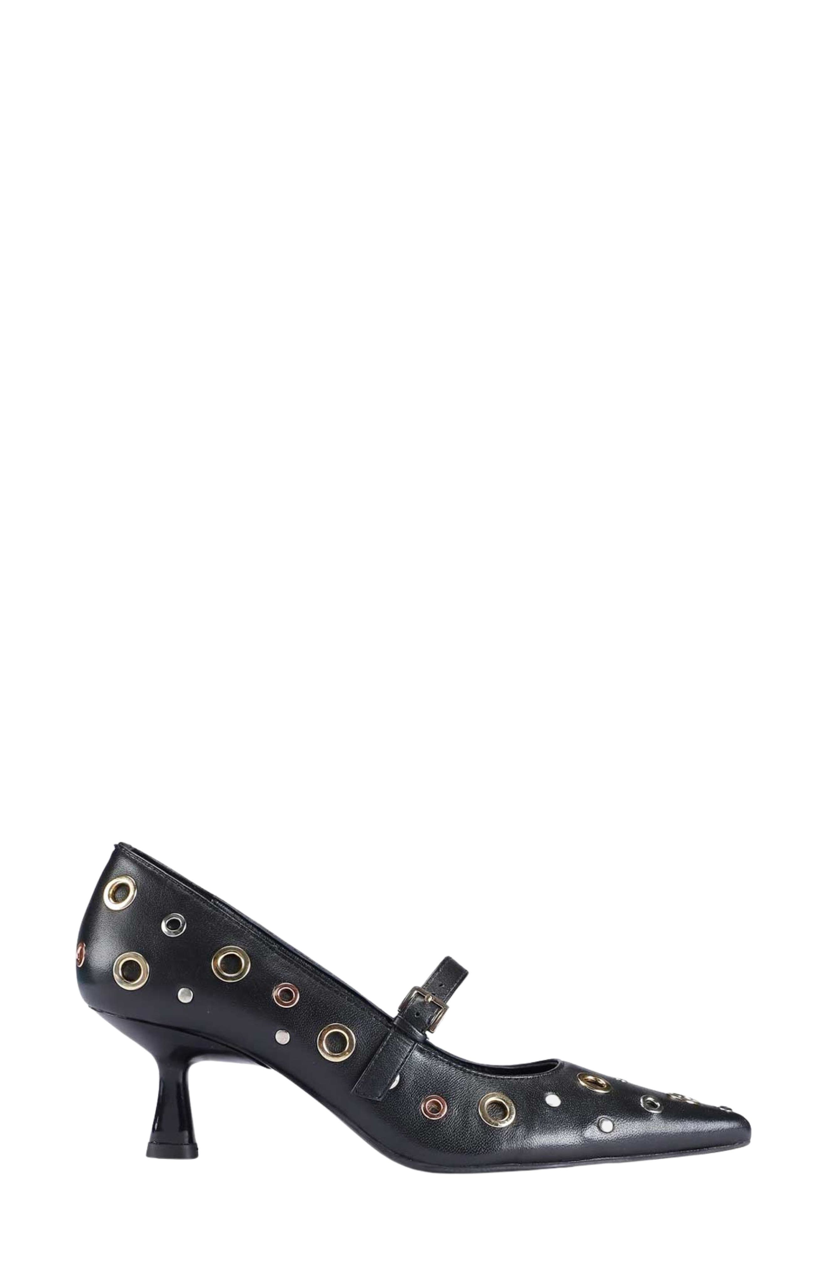 SAINT G Cosima Pointed Toe Mary Jane Pump, Alternate, color, Black