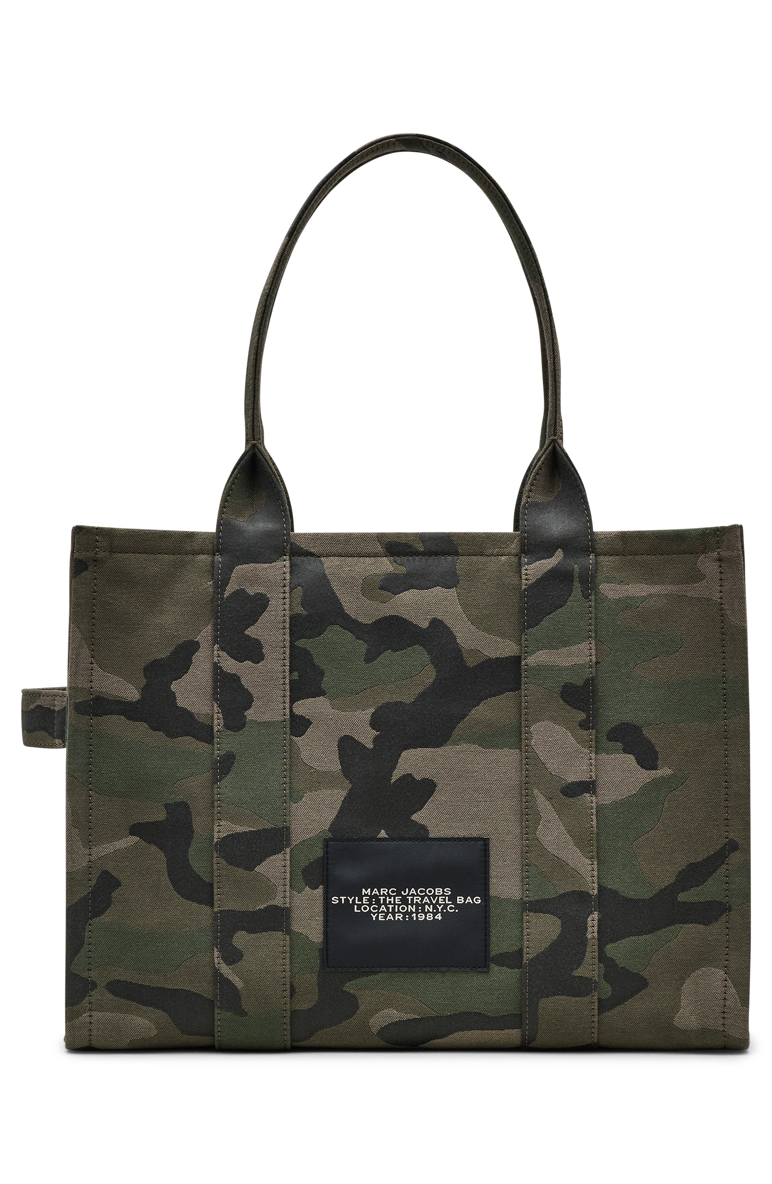 Marc Jacobs The Camo Jacquard Large Tote Bag, Alternate, color, 