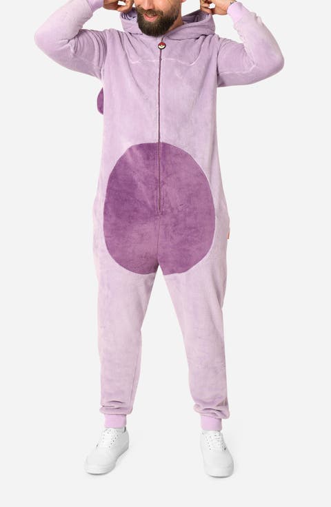Pokémon Mewto Hooded Fleece Jumpsuit