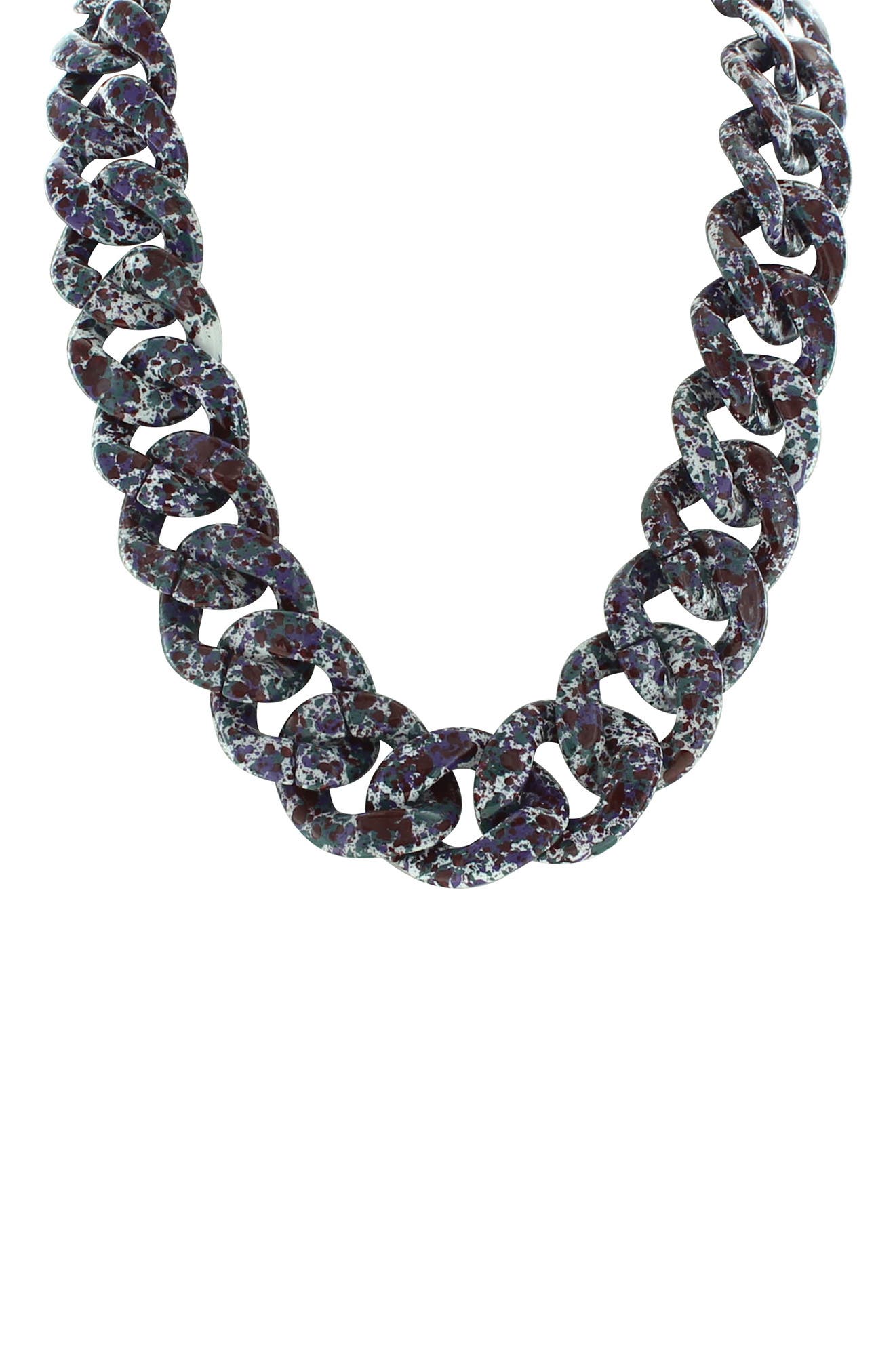 OLIVIA WELLES Amelia Speckled Link Necklace