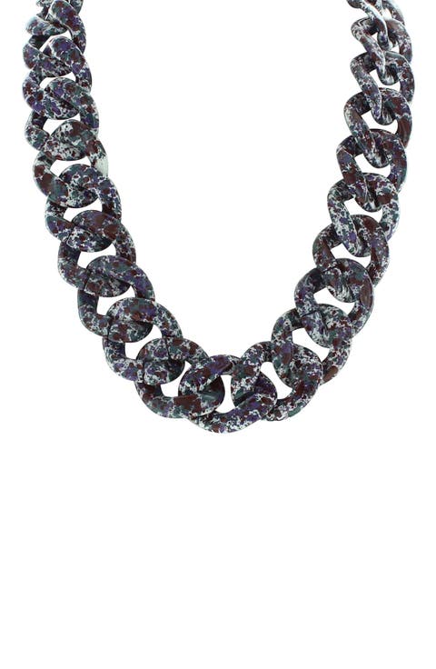 Amelia Speckled Link Necklace