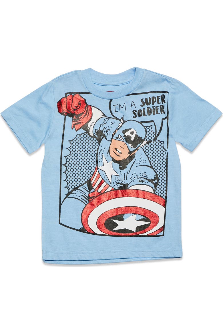 Avengers Short Sleeve T-Shirt Multipack, Alternate, color, Avengers Blue Grey