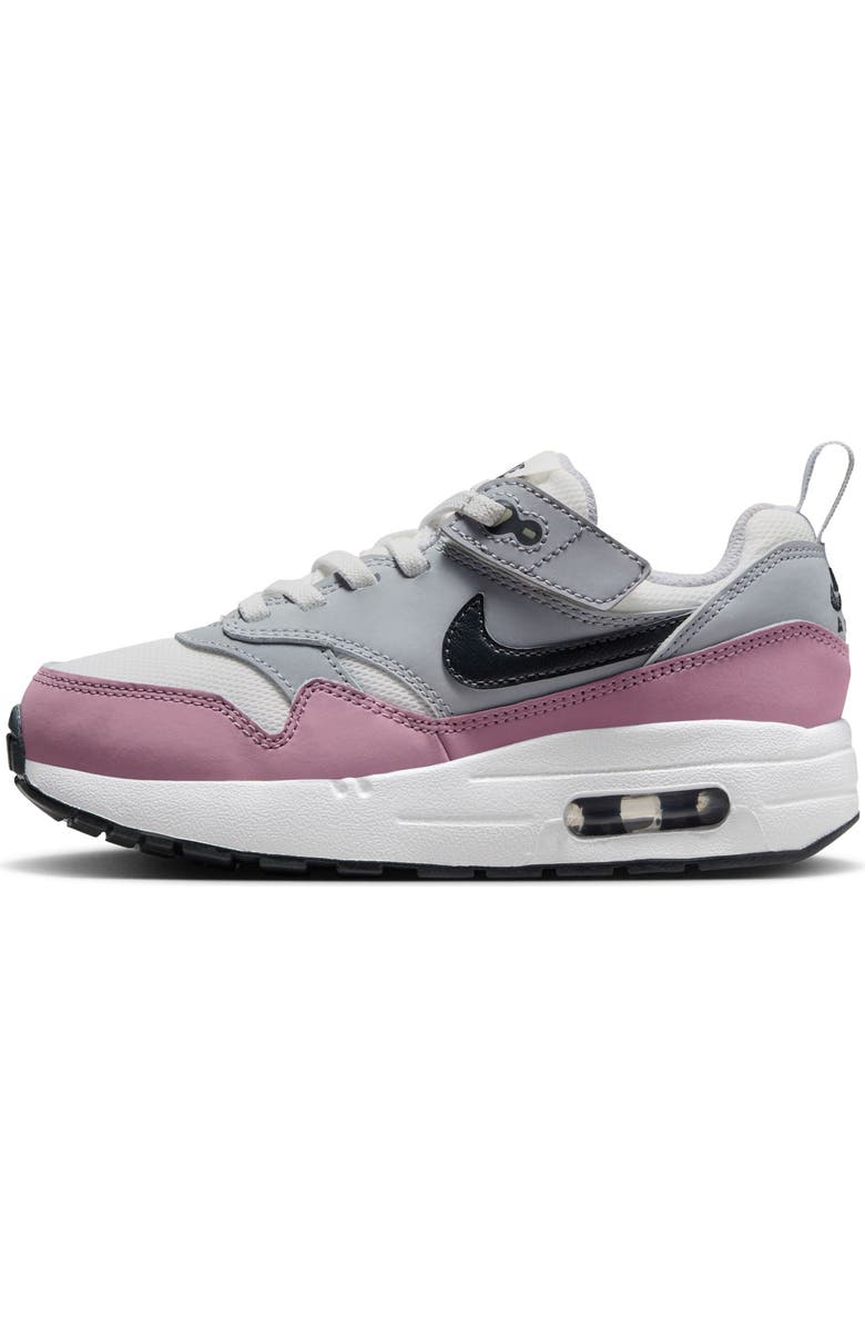 Nike Kids' Air Max 1 EasyOn Sneaker, Alternate, color, White/ Dark Grey/ Wolf Grey
