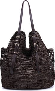 MODA LUXE Straw Tote