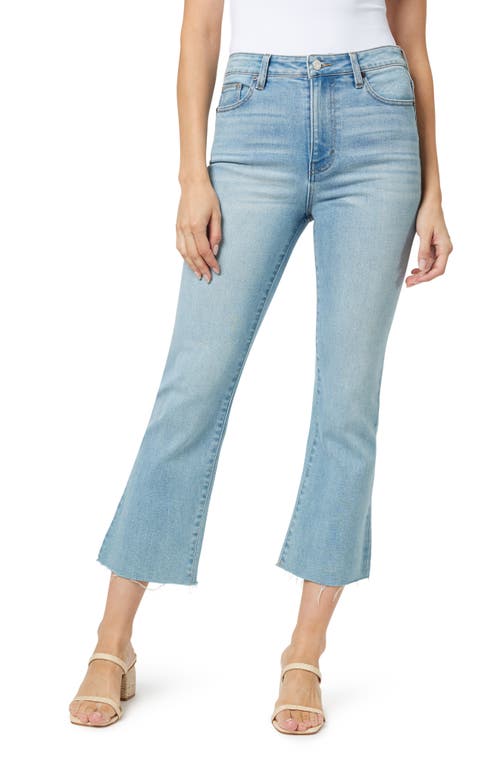Habitual Raw Hem Crop Flare Leg Jeans In Fjord