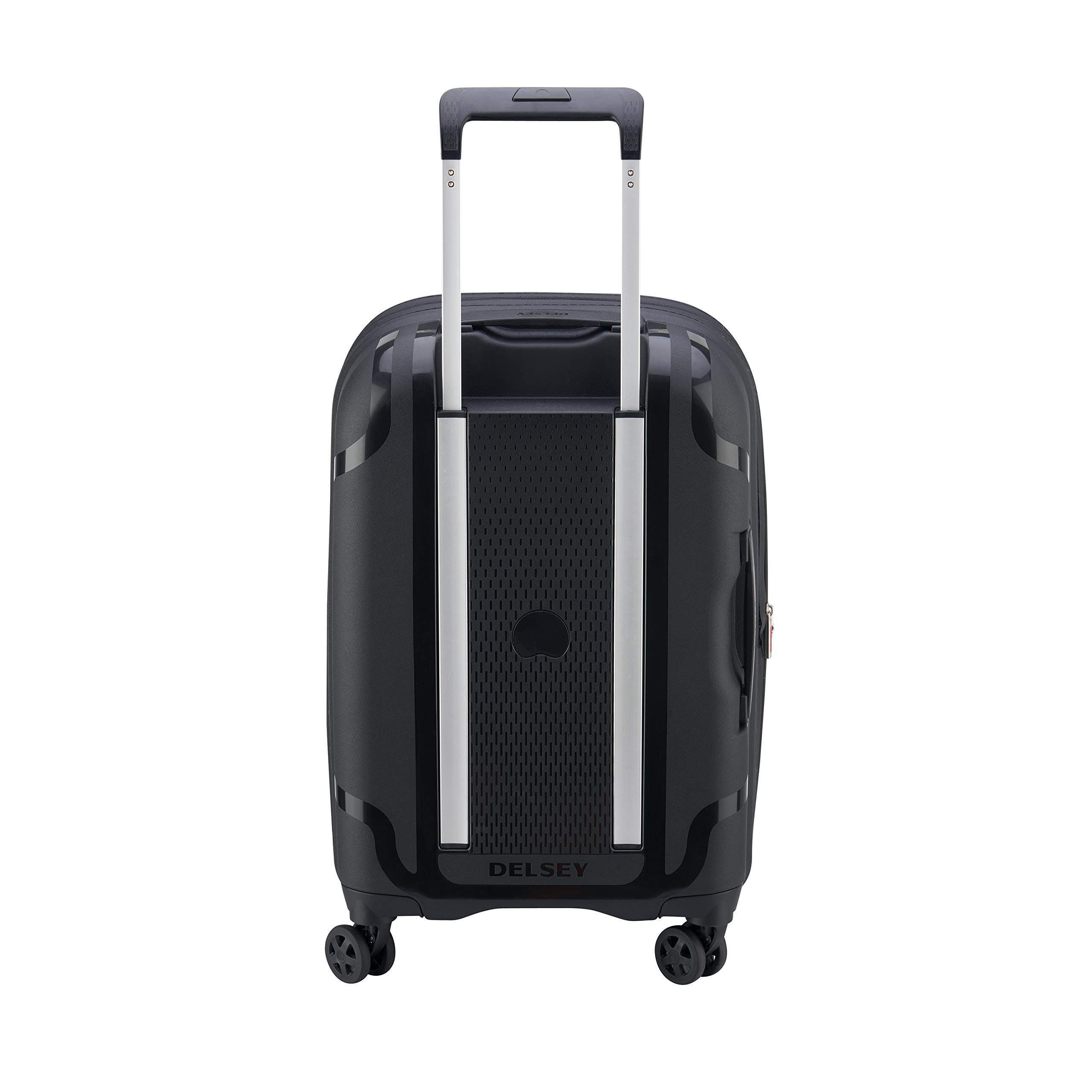 Delsey Paris Clavel Hardside Carry-On Expandable Luggage with Spinner Wheels, Alternate, color, Black