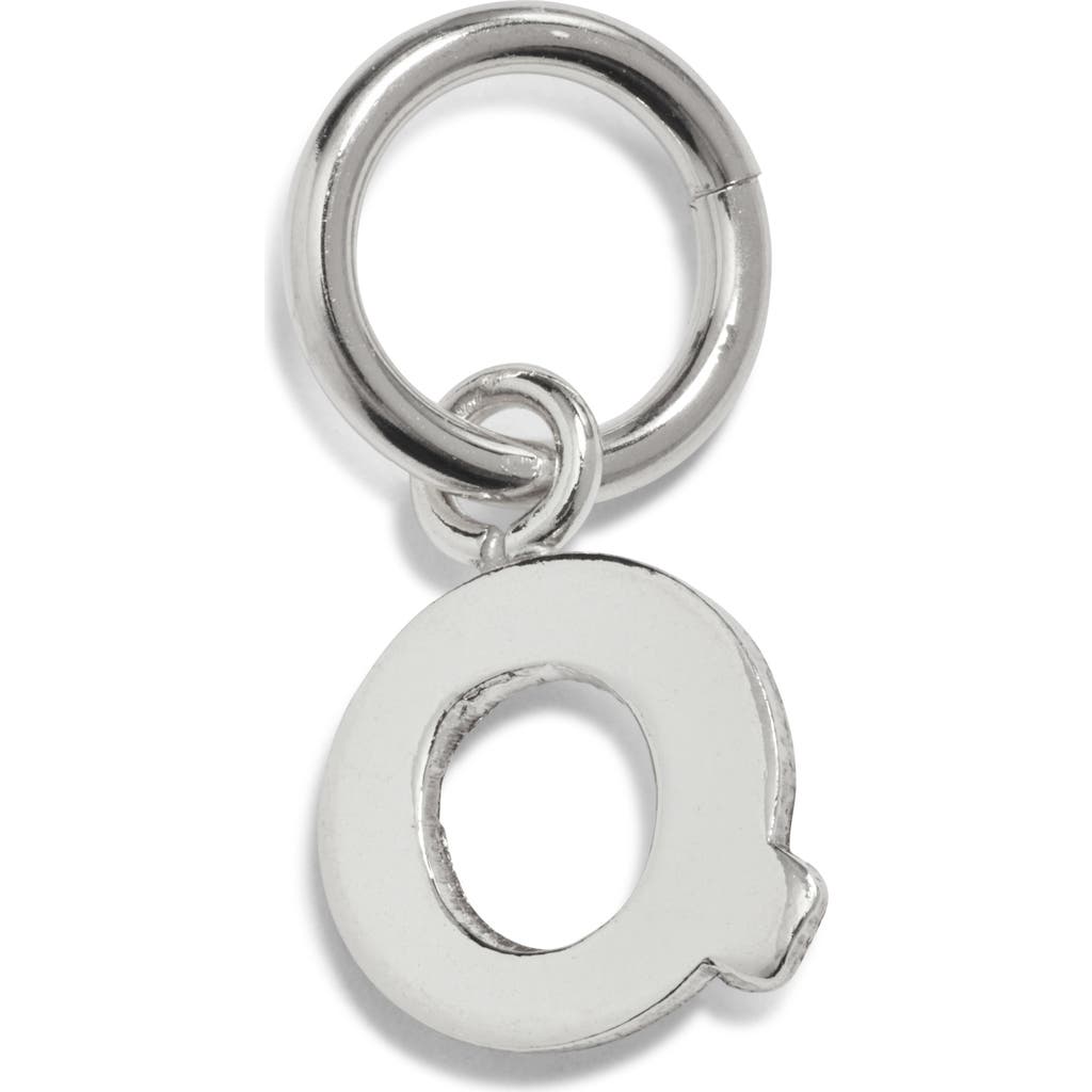 Nashelle Initial Charm In Sterling Silver - Q