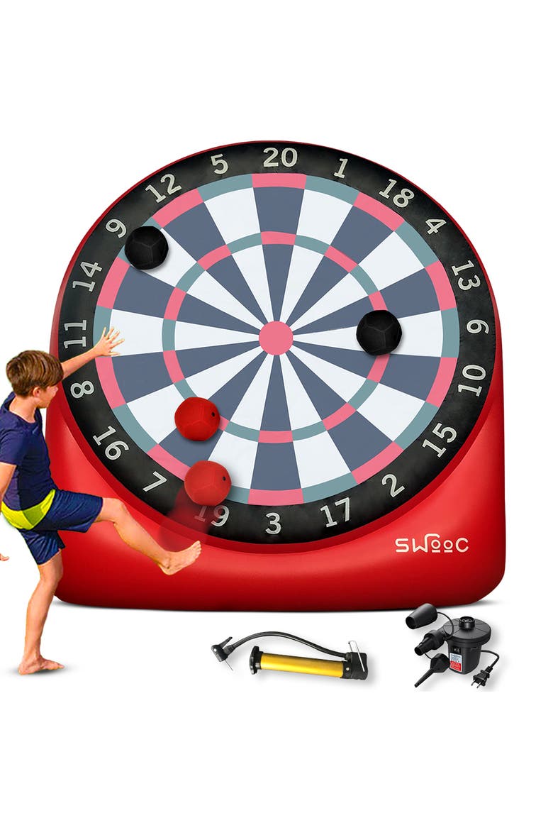 Giant Kick Darts Game, Main, color, Red