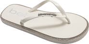 bebe Rhinestone Flip Flop