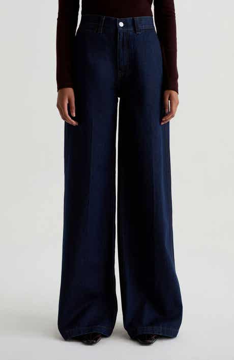 AG Deven Ultra High Waist Wide Leg Trouser Jeans