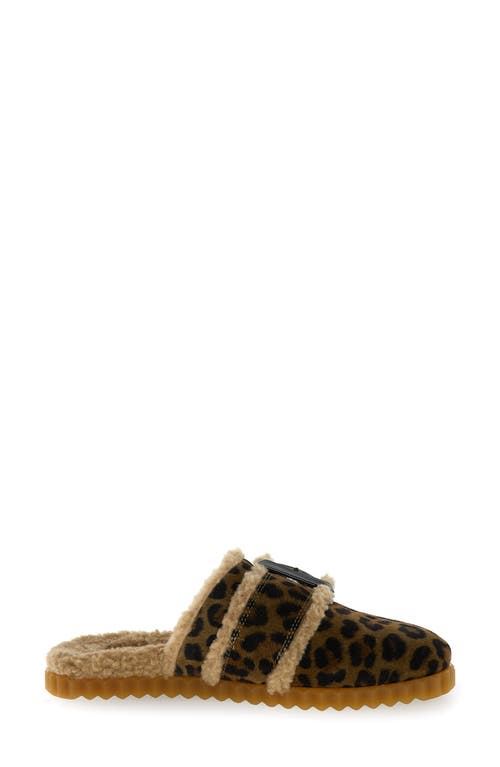 Voile Blanche Fredrik Faux Shearling Mule In Brown