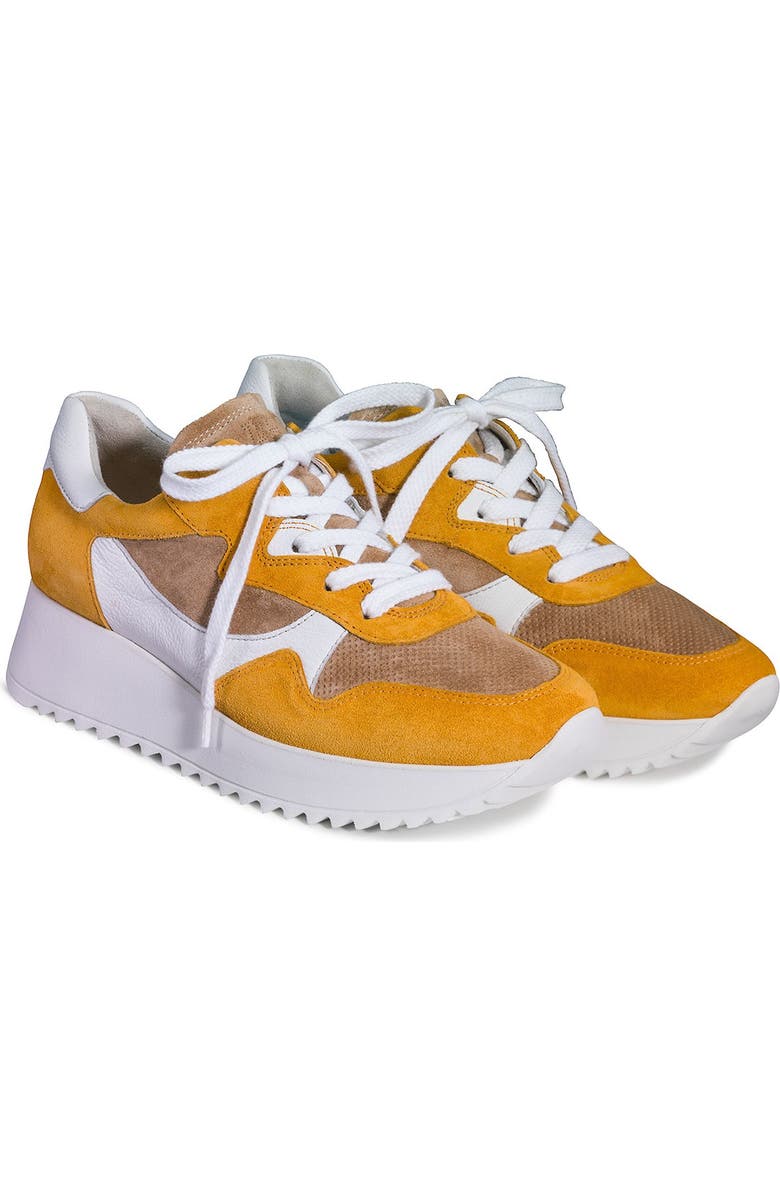 Paul Green R4949 Suede & Leather Sneaker, Alternate, color,