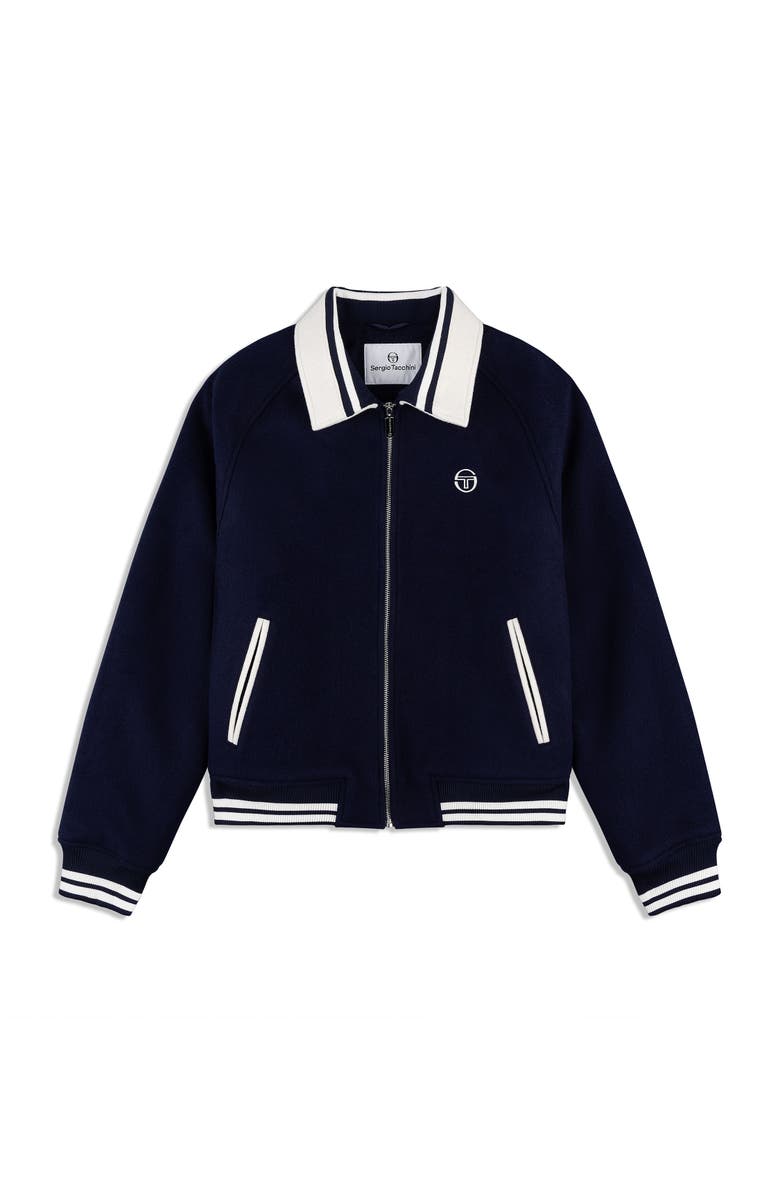 Sergio Tacchini Marco Varsity Jacket, Alternate, color, Maritime Blue