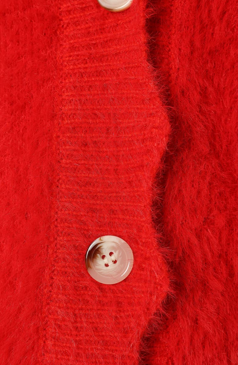 Petal & Pup Clara Scalloped Fuzzy Cardigan, Alternate, color,