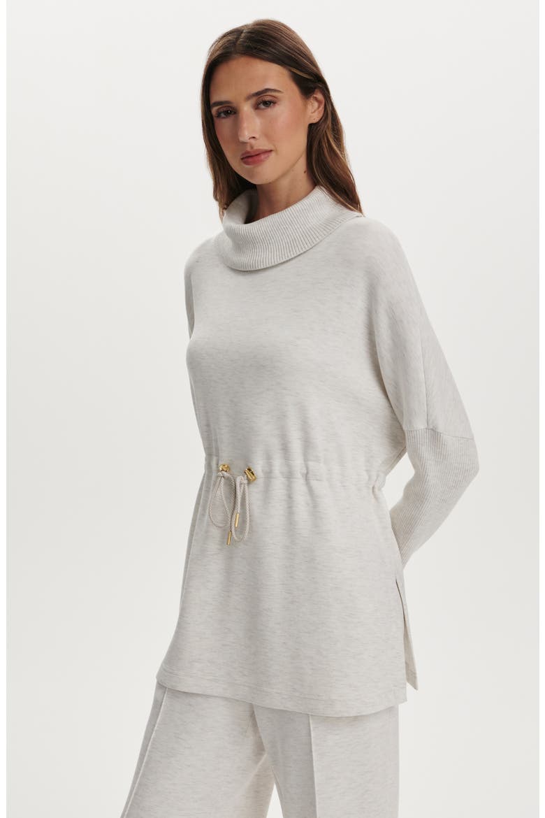 Ethel DoubleSoft® CInch Waist Sweatshirt, Alternate, color, IVORY MARL