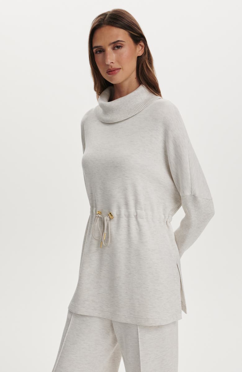 Varley Ethel DoubleSoft<sup>®</sup> CInch Waist Sweatshirt, Alternate, color, Ivory Marl