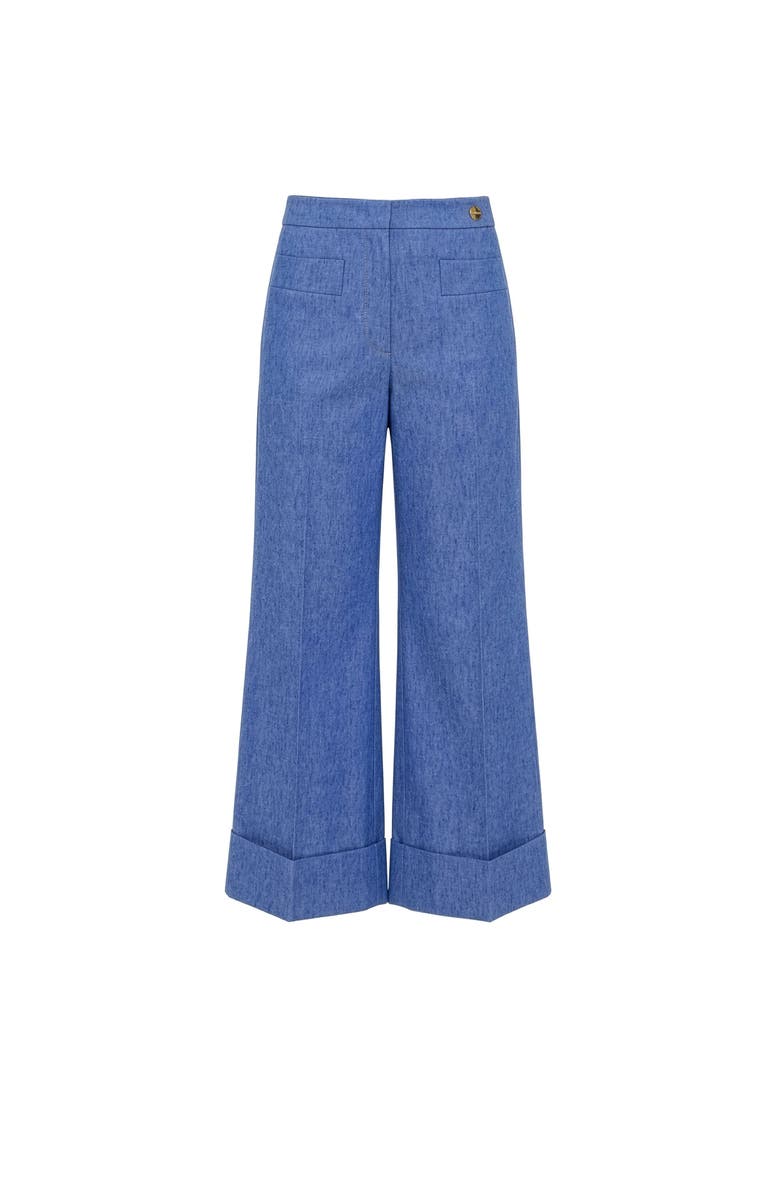 Callas Milano Brody Crop cuff pant, Main, color, Vintage Indigo