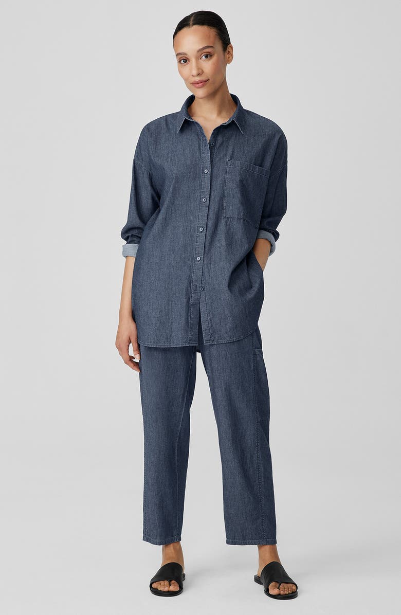 Eileen Fisher Classic Collar Button-Up Shirt, Alternate, color, 
