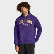 Nike Men's Nike Purple LSU Tigers Club Fleece Arch Pullover Hoodie