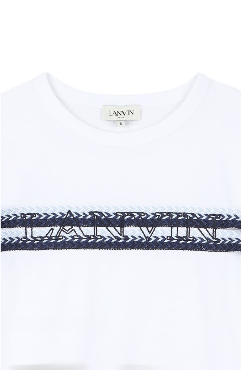 Lanvin Kids Curb T-Shirt, Alternate, color, Optic White