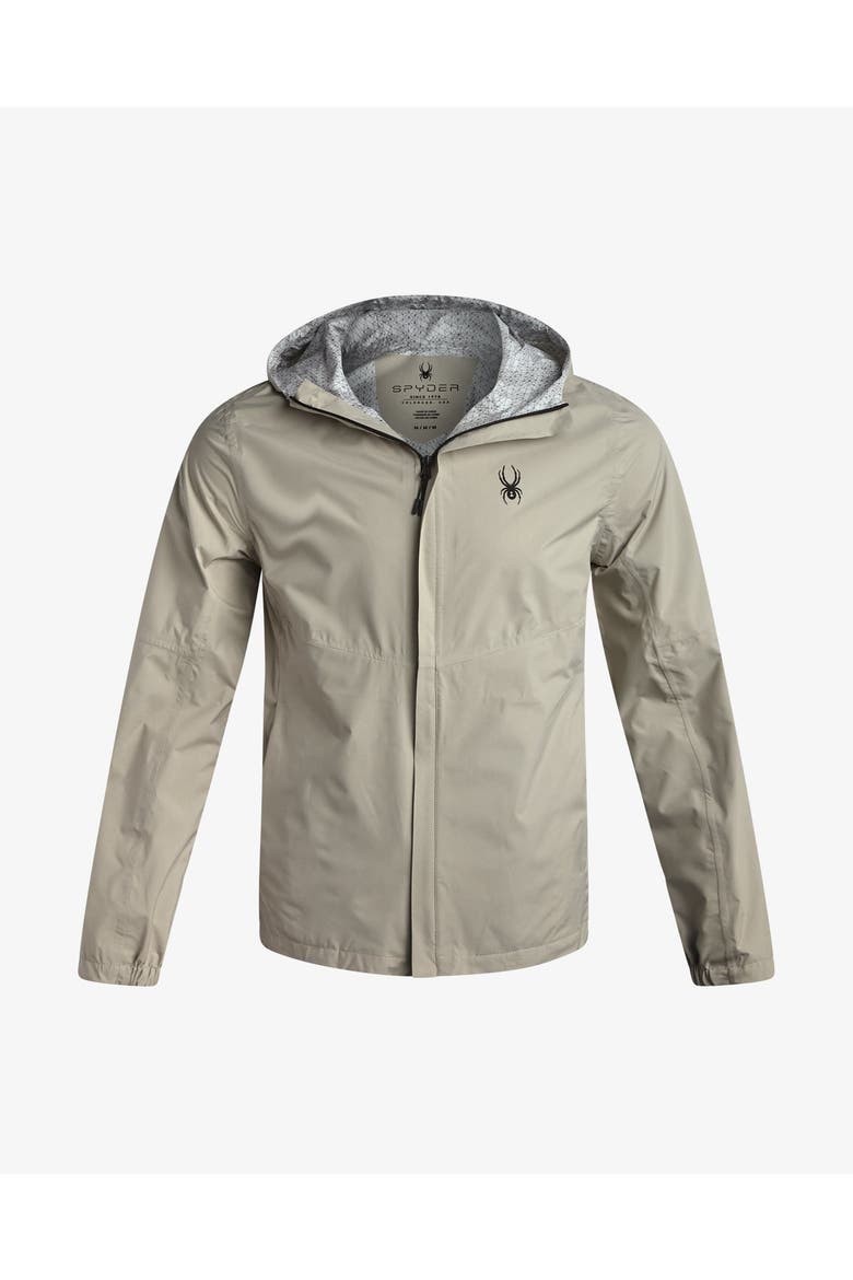 Men Cloudy Day Rain Jacket, Main, color, Stone