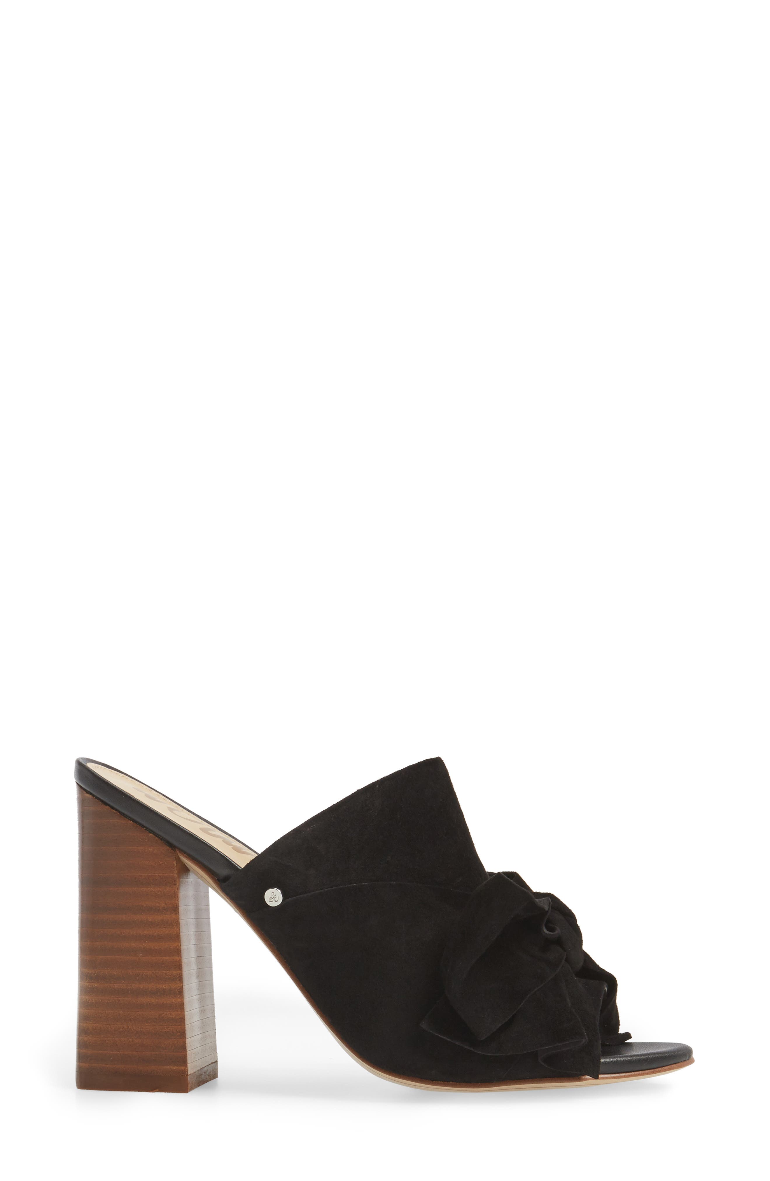 Yumi Bow Mule, Alternate, color, BLACK