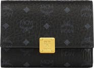 MCM Aren Trifold Wallet in Visetos