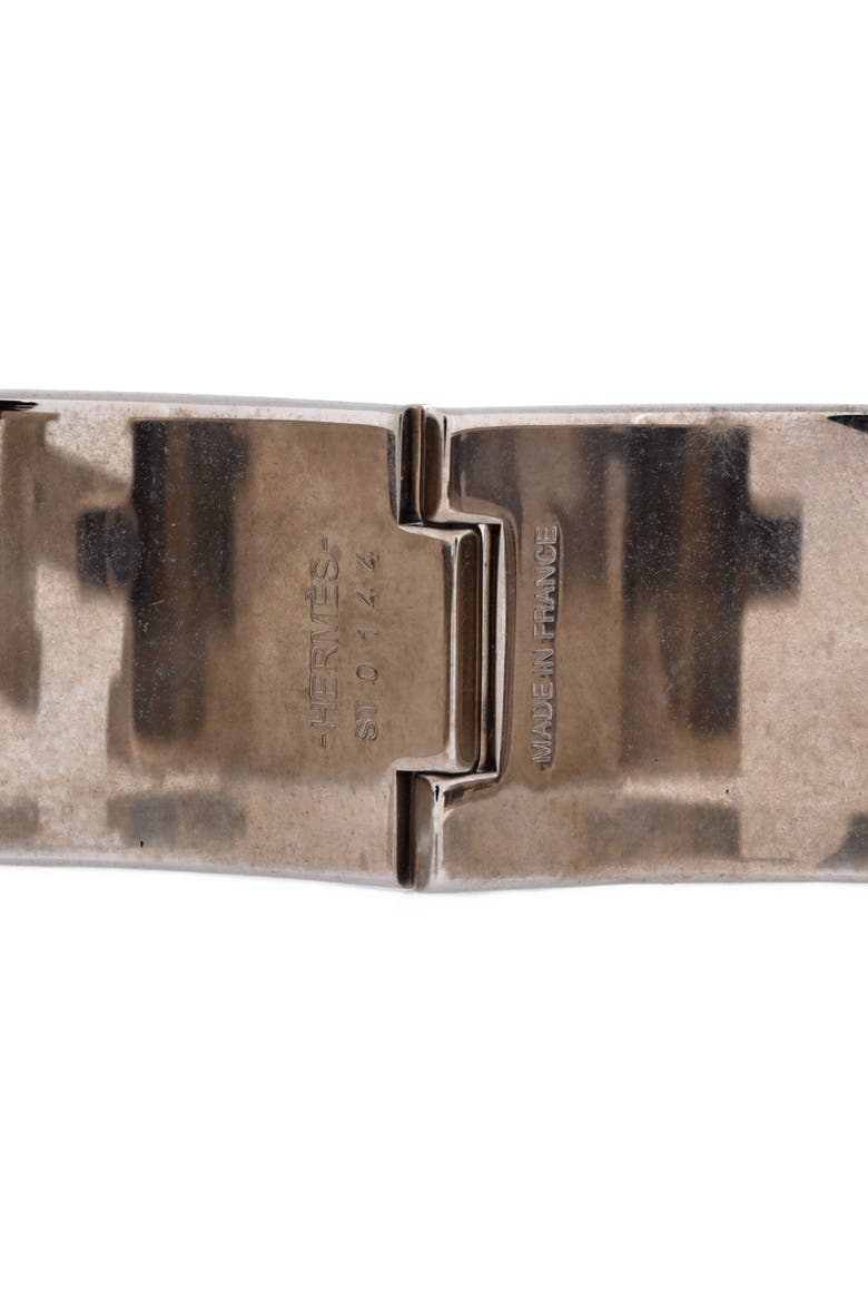 Clic Clac H Bracelet Metal and Enamel Wide, Alternate, color, Blue