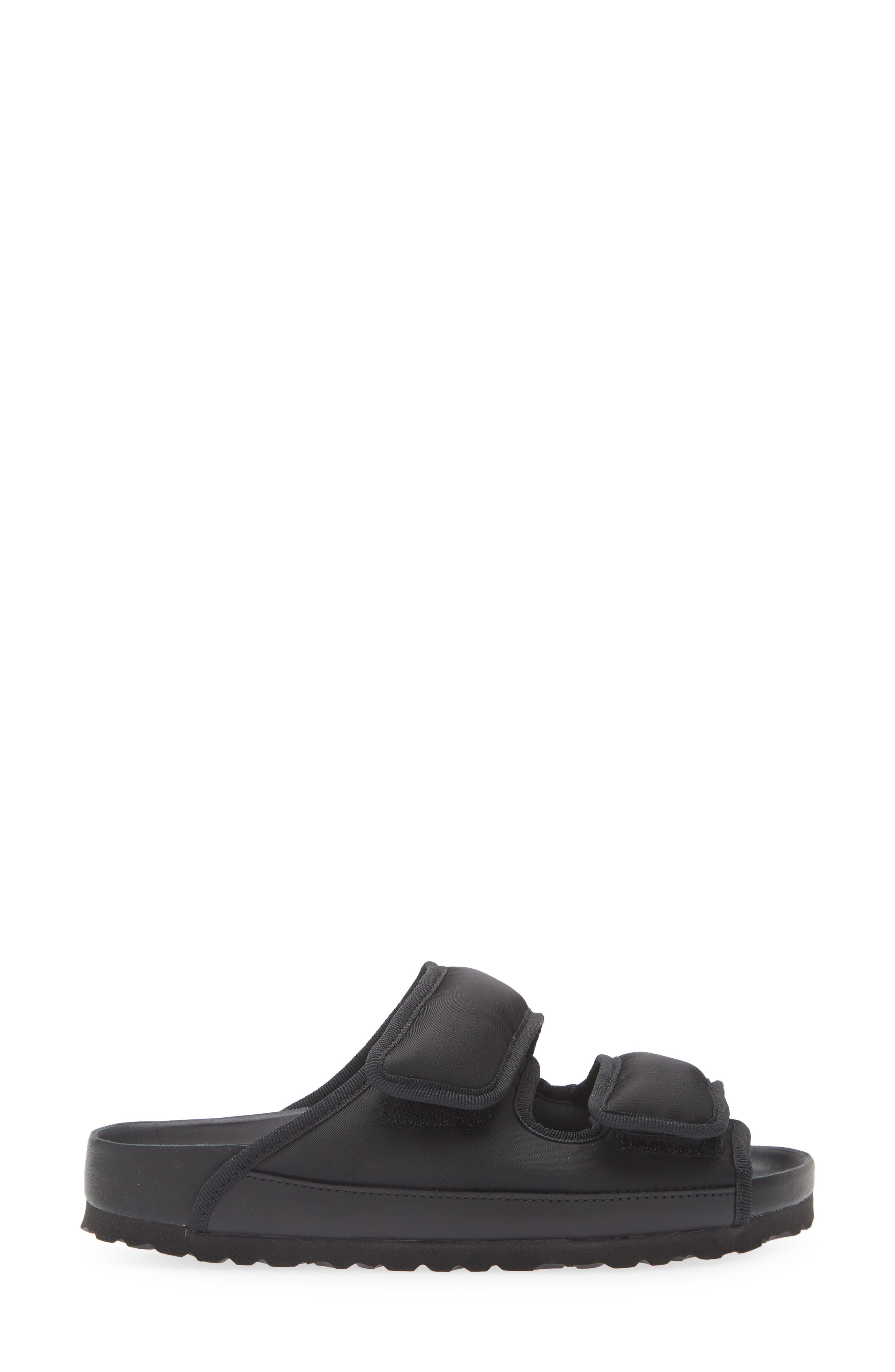 1774 BIRKENSTOCK Arizona Black Cozy Nylon Sandal, Alternate, color, Black
