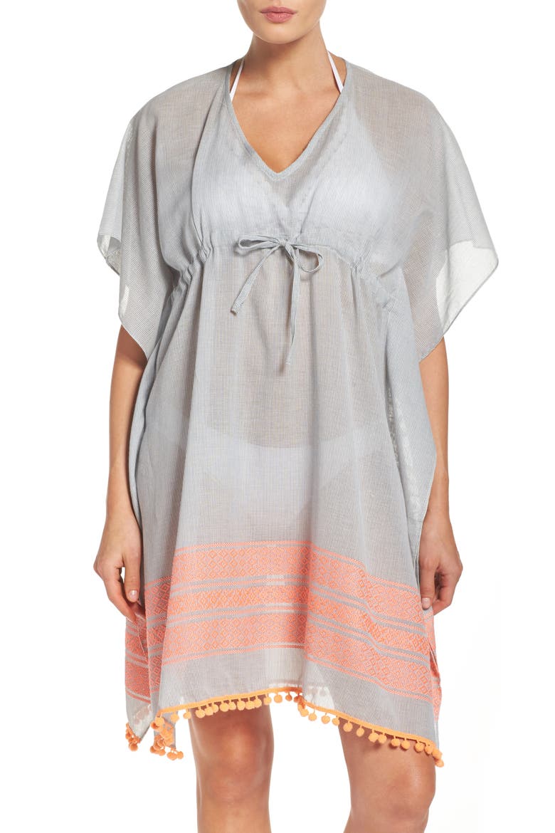 Pom Cover-Up Caftan, Main, color, LIGHT SHADOW