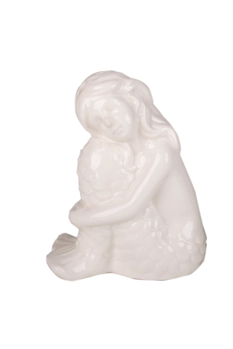 Ceramic Mermaid 2-Piece Salt & Pepper Set 3.55", Alternate, color, Green