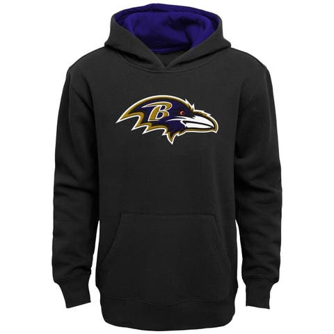 Youth Black Baltimore Ravens Prime Pullover Hoodie