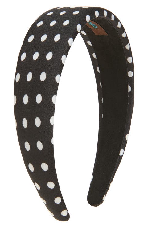 Wide Polka Dot Headband