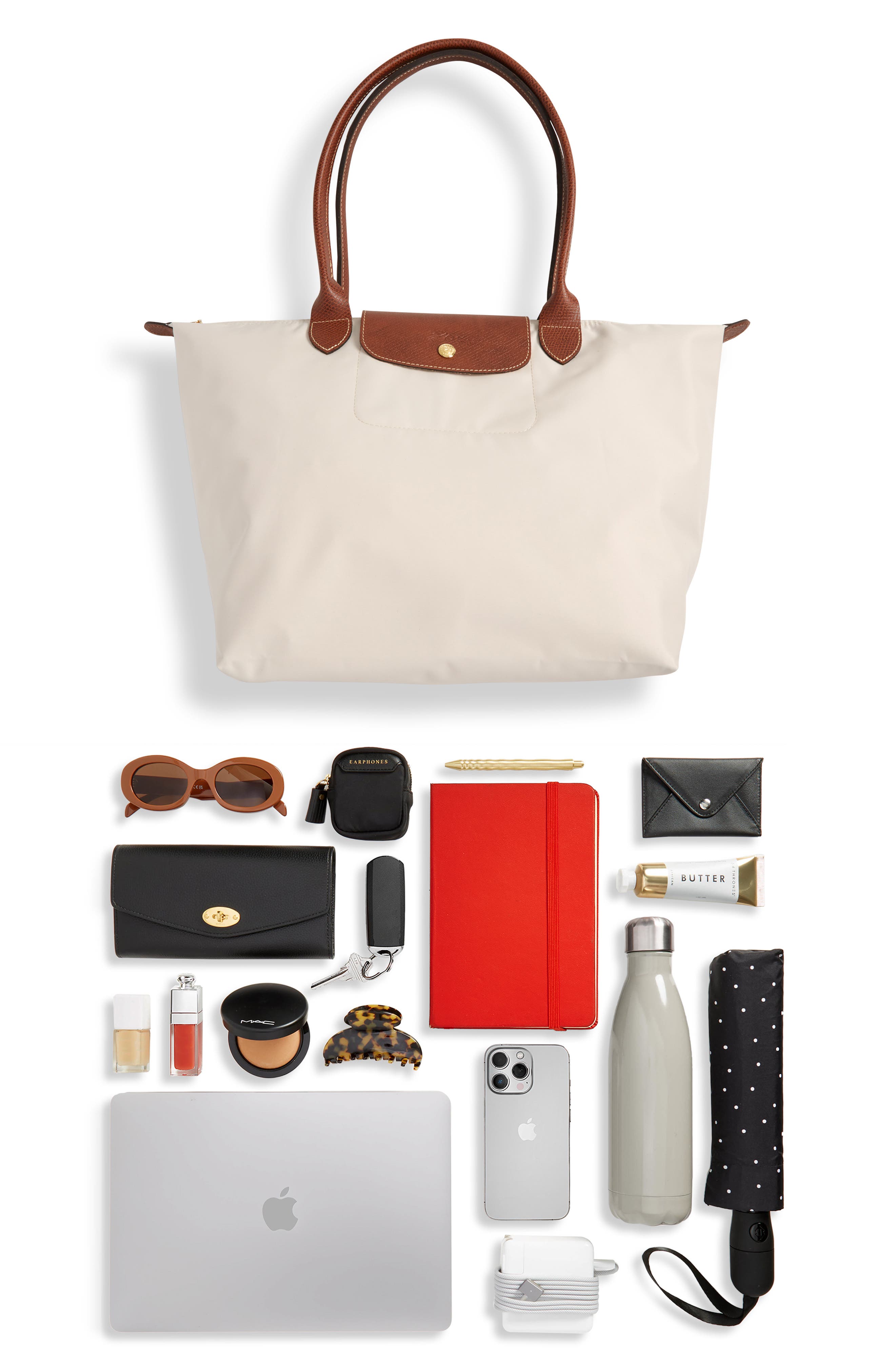 Large Le Pliage Tote, Alternate, color, PAPER