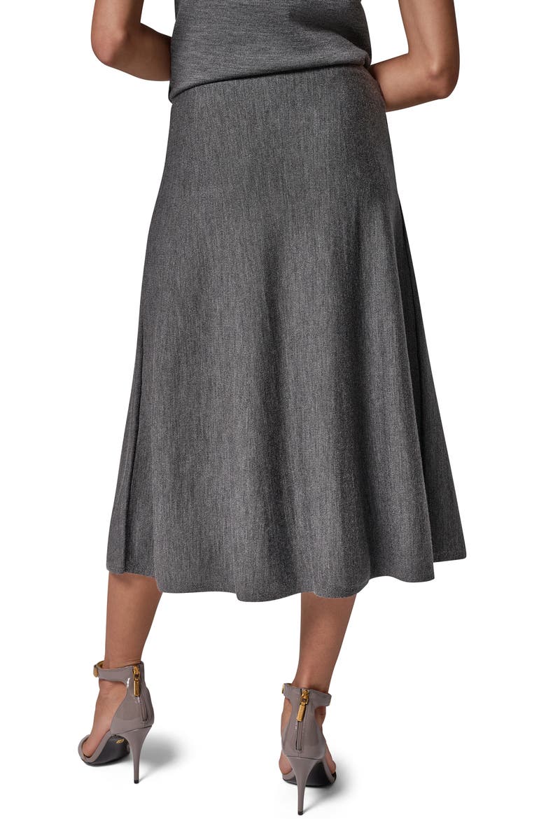 A-Line Midi Sweater Skirt, Alternate, color, HTHR CHAR