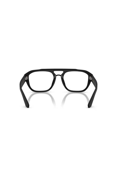 Dolce & Gabbana Dolce&gabbana 55mm Pilot Optical Glasses In Black