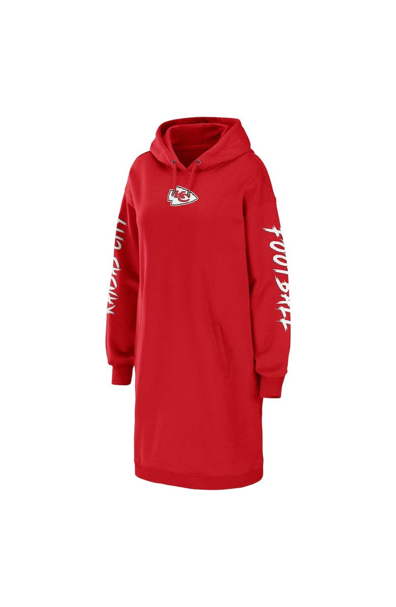 WEAR by Erin Andrews Women's WEAR by Erin Andrews Red Kansas City Chiefs Hoodie Dress, Alternate, color, 