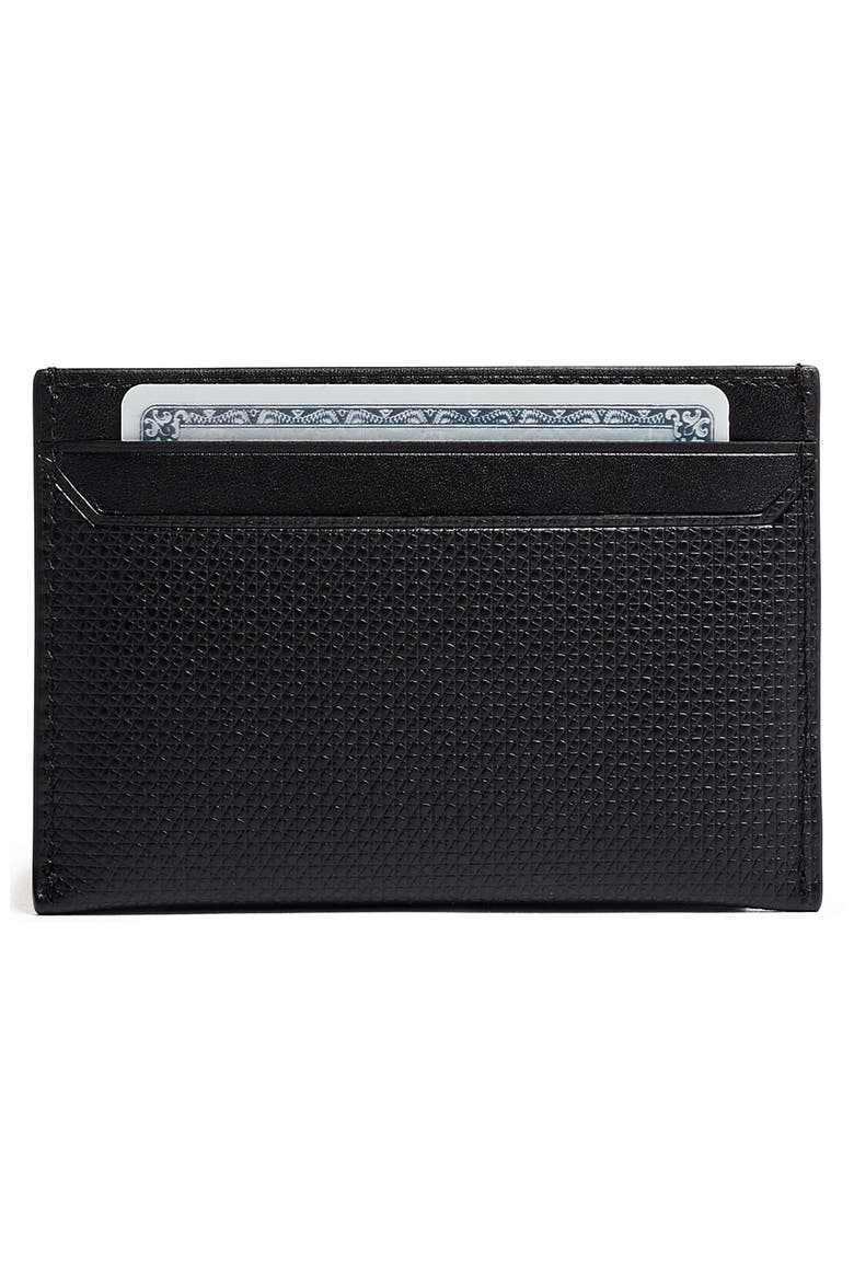 Monaco Slim Leather Card Case, Alternate, color, BLACK