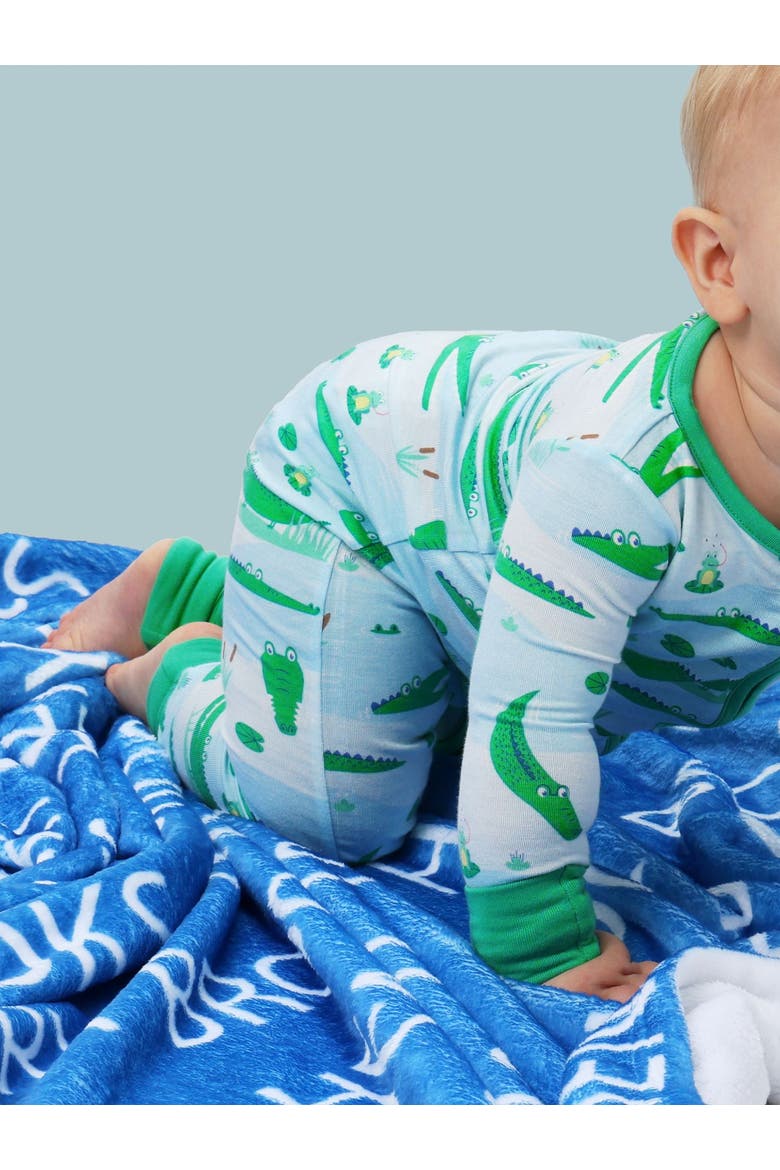 Gender Inclusive SoftSnooze Baby Convertible One Piece Pajama, Alternate, color, Alligator Adventure