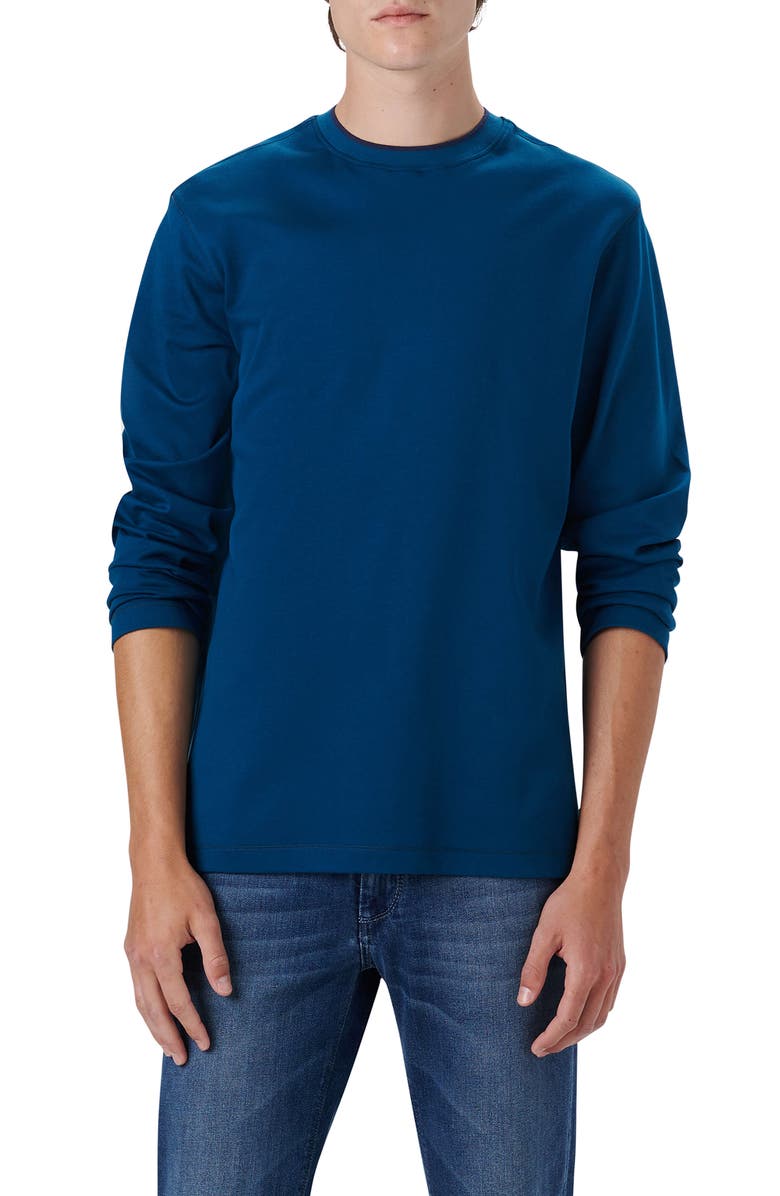 Bugatchi Solid Long Sleeve T-Shirt, Main, color,