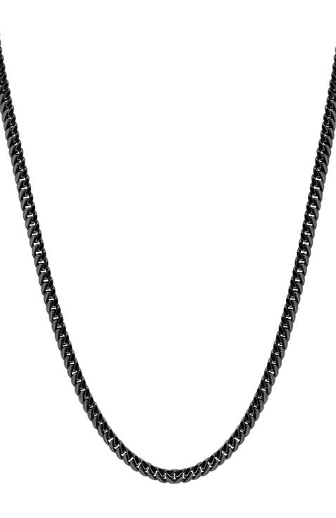 Triple-Strand Chain Necklace in Sterling Silver