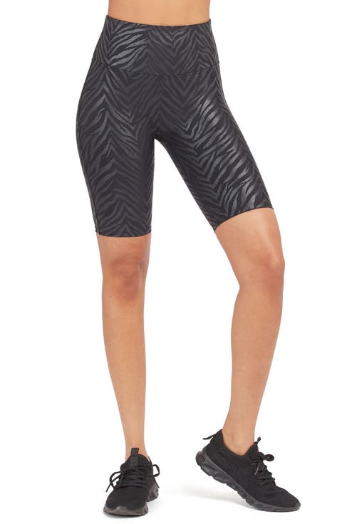 Faux Leather Bike Shorts