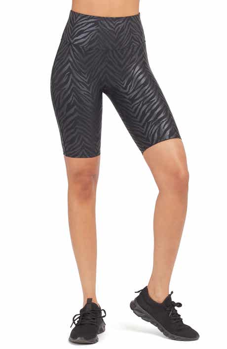 Faux Leather Bike Shorts