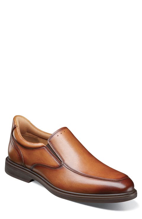 Highrise Leather Moc Toe Slip On