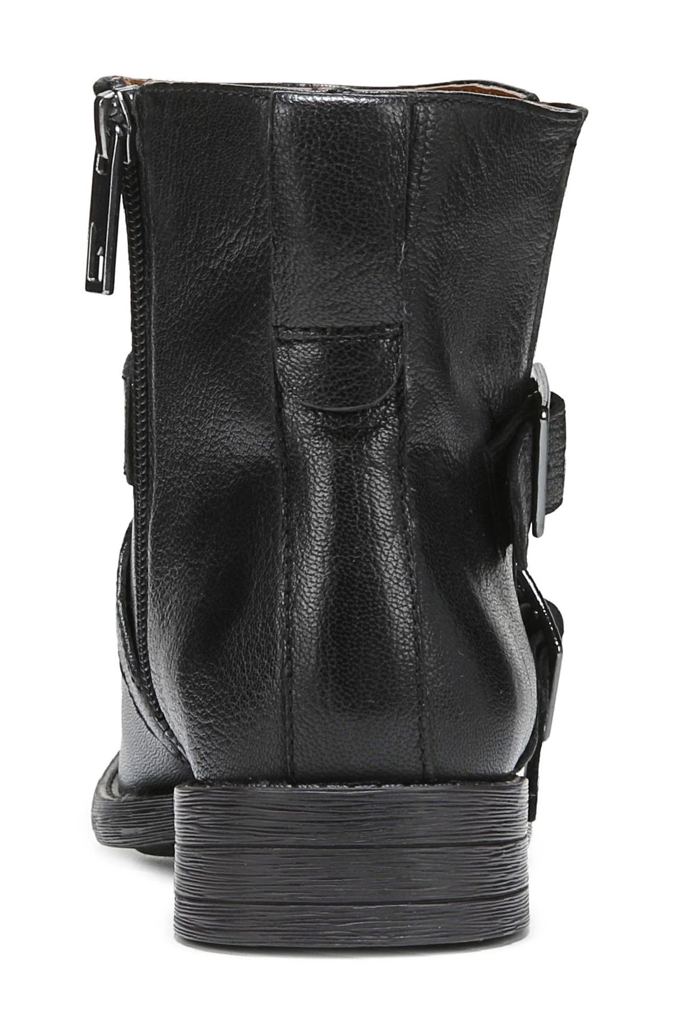 Franco Sarto Mirani Buckle Strap Ankle Boot, Alternate, color, Black