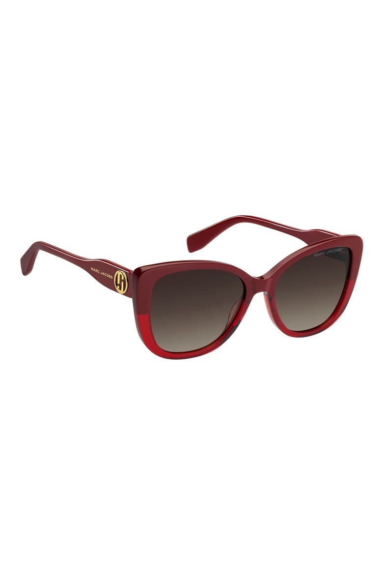 55mm Gradient Cat Eye Sunglasses, Alternate, color, 0LHF-HA