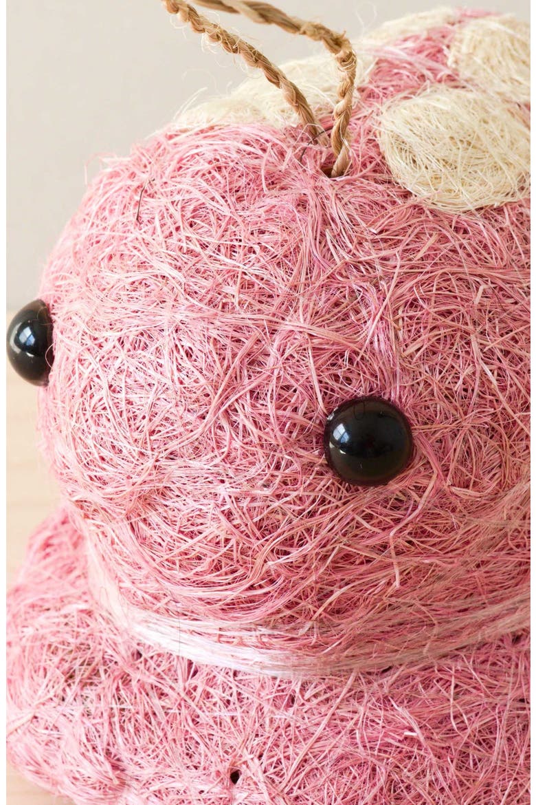 Coco Coir Hanging Planter for Air Plants, Alternate, color, Pink