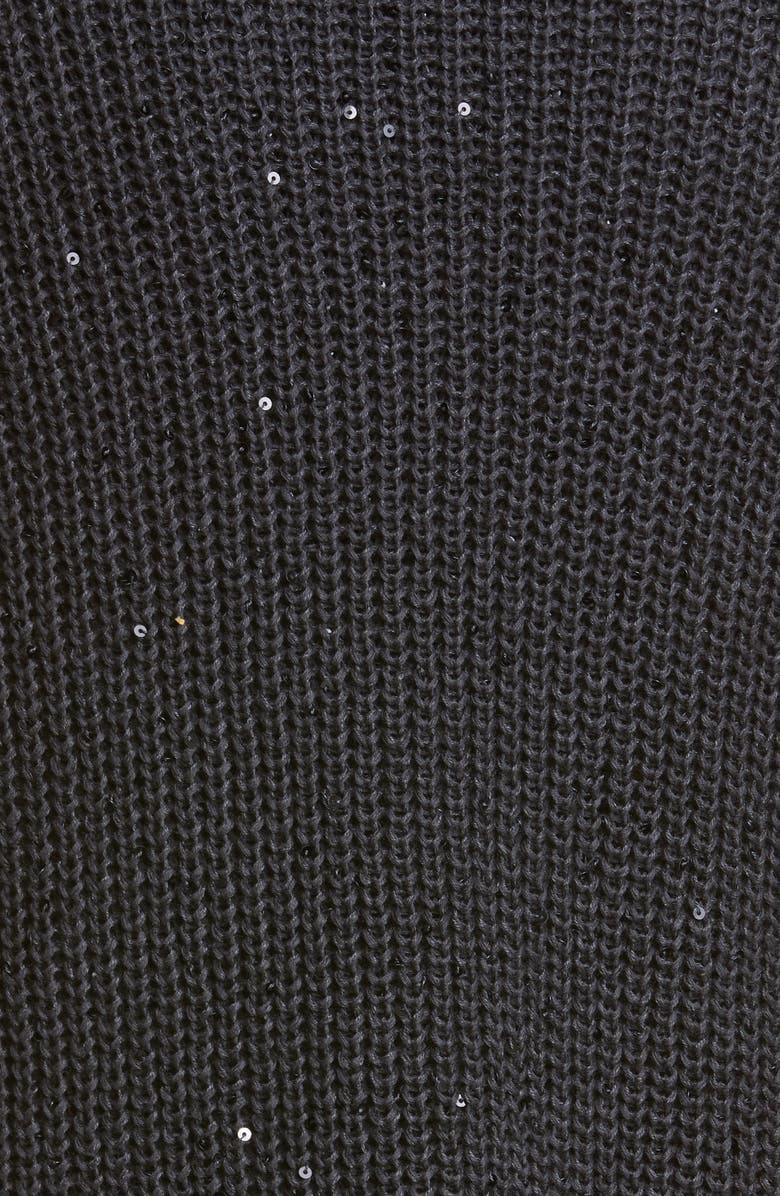 Brunello Cucinelli Sequin Rib Cardigan, Alternate, color, 