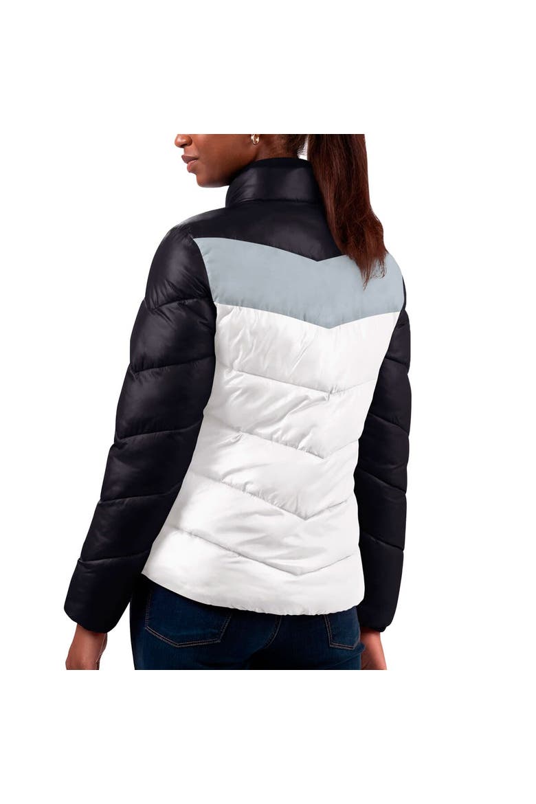 Women's G-III 4Her by Carl Banks  White/Black Las Vegas Raiders New Star Quilted Full-Zip Jacket, Alternate, color, White